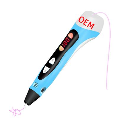 China Black White Color Sleep Model LCD screen School Education Kit 3D Drawing Toy 3D Pen 3D Printing Pen Children for sale