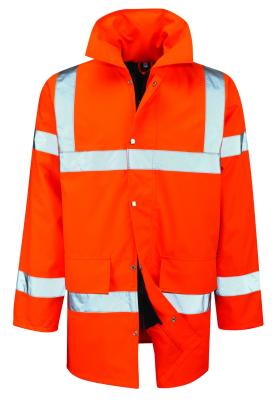 China Hi Vis Wet Weather Workwear Reflective Safety Waterproof Jacket for sale