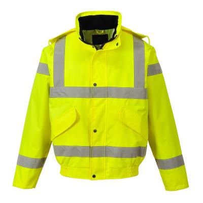 China Hi Vis Jackets Reflective Safety Bomber Jacket for sale