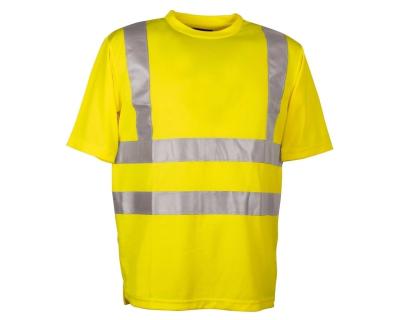 China Hi Vis Short Sleeve Reflective Safety T-Shirt for sale