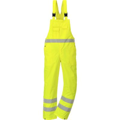 China Hi Vis Bib Trousers Reflective Safety Rainwear for sale