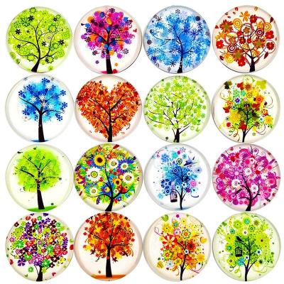 China OEM 30mm Durable Glass Fridge Magnet Fridge Magnet With Strong Magnet for sale