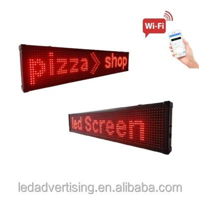 China Indoor P10 LED Module Board Red Movable Message Billboard Outdoor Programmable Scrolling Led Sign for sale