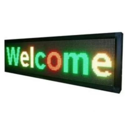 China P10 Indoor Outdoor Programmable Sign Board Multi Color Led Moving Display For Advertising for sale