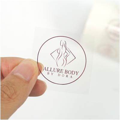 China High End Customized Transparent BOPP Process Waterproof Hot Stamping Gold Rose Waterproof Gold Roll Packaging Perfume Bottle Label Sticker for sale