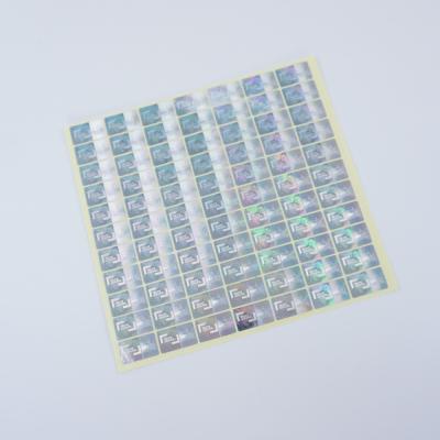 China Waterproof Customized Anti-Counterfeiting 2D/3D Hologram Sticker, Hologram Label With Serial Number for sale