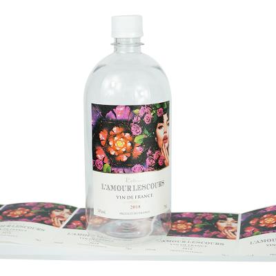 China Private Label Waterproof Transparent Cosmetic Clear Label Luxury Cosmetic Sticker for sale