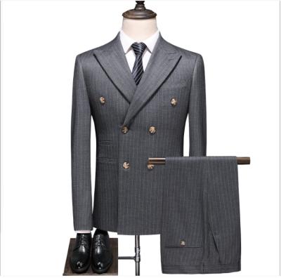 China Anti-wrinkle men's suit big foreign trade men's cross three piece suit for sale