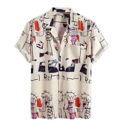 China 2021 New Printed Men's Anti-pilling Shirt Hawaii Beach Vacation Entertainment Dating Clothing for sale