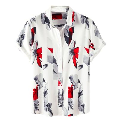 China Amazon beach shirt anti-pilling 2021 new hot sale fashion Hawaiian men's express shirt men's beach shirt for sale