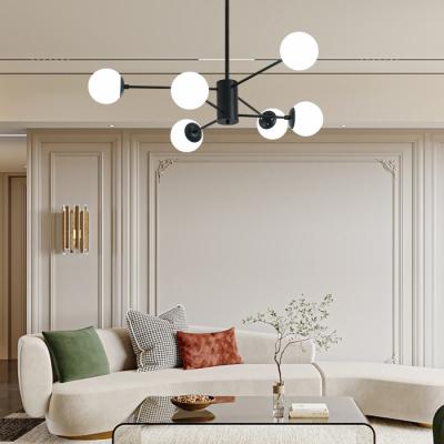 China Mid Century Simple Modern Pendant Light Acrylic Design 3 Rings LED Pendant Light For Living Room for sale