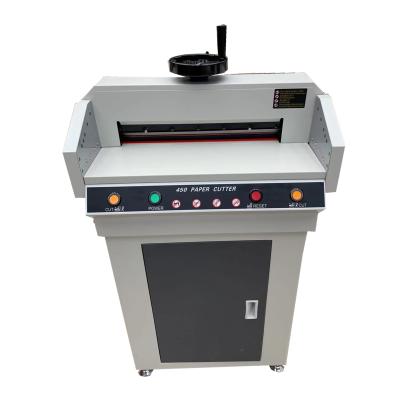 China Factory 450 Small Flush Paper Slitters Machine Manual Adjustable Paper Album Edge Trimmer Trim for sale