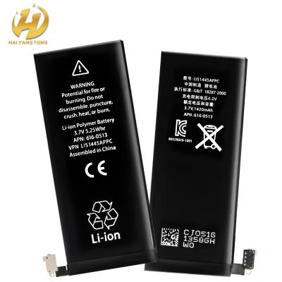 China Original Mobile Phone Warranty Quality Li-ion Polymer Phone Battery For iPhone 4G 4S Battery For iPhone for sale