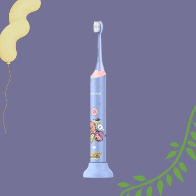 China Children 31000RPM Sonic Electric Toothbrush Inductive Filling Design Battery Powered Soft Toothbrush Cartoon Bristle for sale