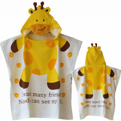 China QUICK DRY Custom Design Printed Hooded Newborn Baby Kids Beach Towel Best Gift for sale