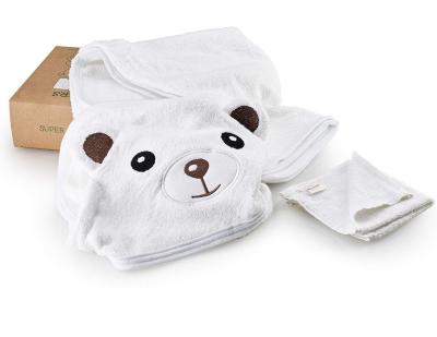 China Premium Quality Bamboo Hooded Towel Organic Baby Bath Towel Safe For Baby Kids With Unique Design For Baby Boy And Girls for sale