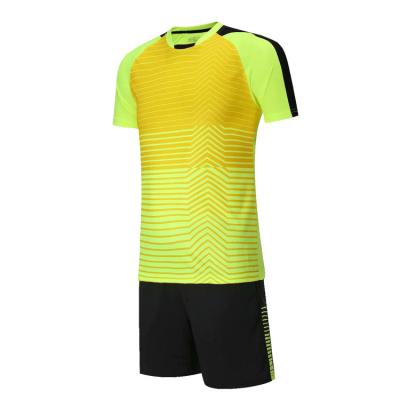 China Quick-Drying Custom Mens Soccer Uniforms Sports Wear Design Good Quality Football Jersey And Shorts for sale