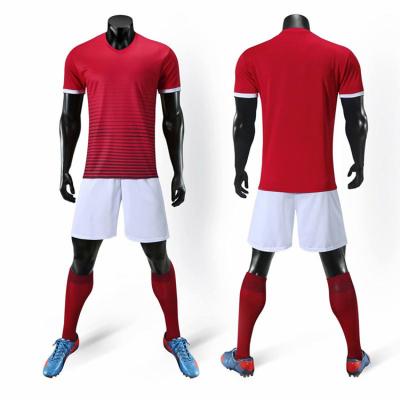 China Quick-Drying Soccer Jersey Sets Team Soccer Uniforms Men Kids Soccer Jerseys Outdoor Sports Football Wear for sale