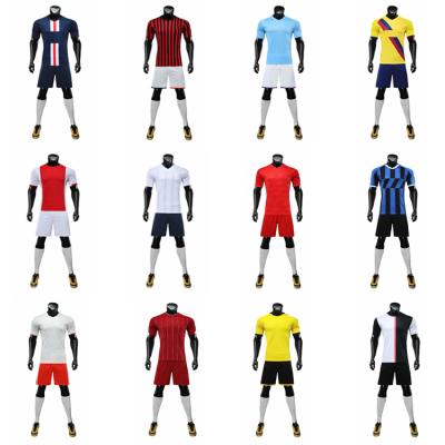 China Factory wholesale Thailand quality breathable quick dry soccer jersey set custom made football uniform sets soccer jersey kit for sale