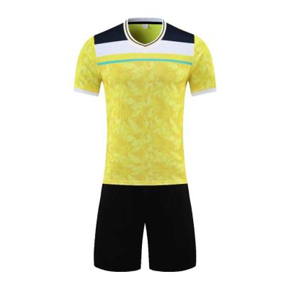 China Quick-drying wholesale soccer jersey real quality yellow top thai shirts Sportswear Camiseta De Futbol soccer uniforms for sale