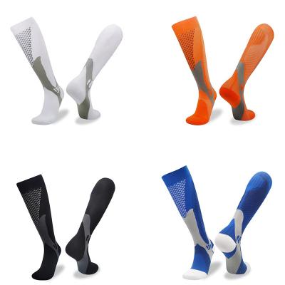 China Breathable Wholesale Cheap Price Multi Color Football Boots High Quality Long Non Slip Football Socks for sale