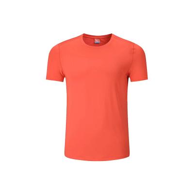 China Anti-wrinkle Top Quality Orange Breathable Plus Size T Shirts for sale