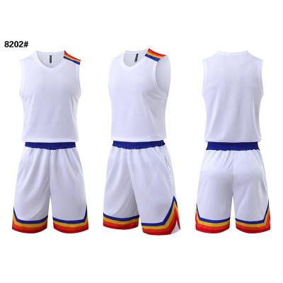 China Custom Hot Pressing Thai Quality Basketball Tank Top Breathable Thai Quality Plus Size Mens Basketball Kits for sale