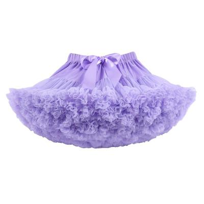 China 2021 Anti-wrinkle Fashion Princess Skirts Girls Party Purple Tutu Skirts for sale