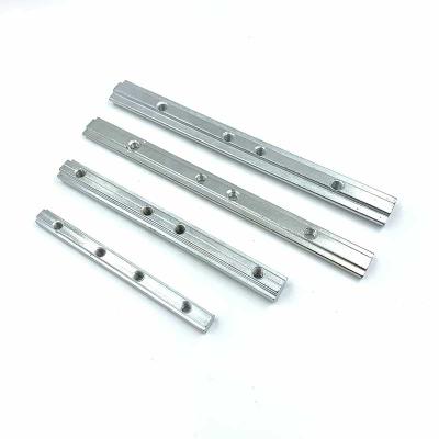 China Anti-European Aluminum White Carbon Steel Zinc Profile Long T Rust Standard Slot Nut Slide Connector for sale