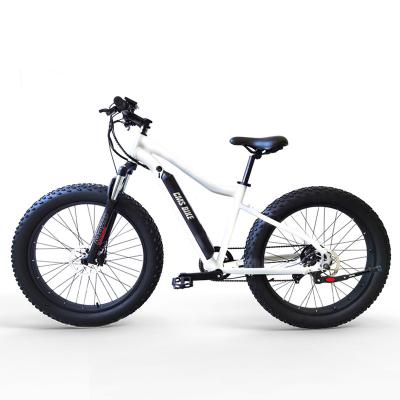 China Aluminum Alloy Electric Bicycle 36V350W 10.4AH 26 Inch Fat Full Tire Mountain Bike Suspension Electric Bike Folding E Bicycle for sale