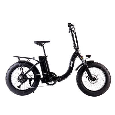 China Folding Ebike 48V Fat Tire Aluminum Alloy 48V500W Dirt Bike 6 Speed ​​Velo Electrique Electric Mountain Bike 20*4.0 for sale