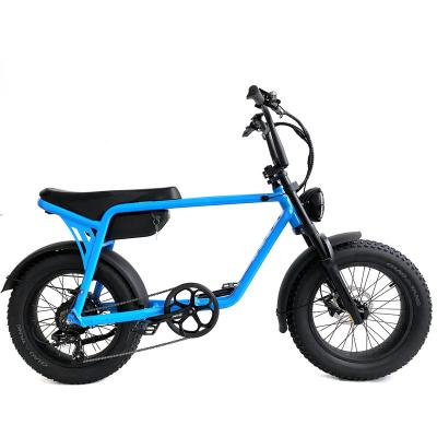 China 2022 Aluminum Alloy Fat Tire Electric Bike 20inch V7 E Bike 48V 500W Motor 12.5Ah Battery Lithium Battery Electric Bicycle for sale