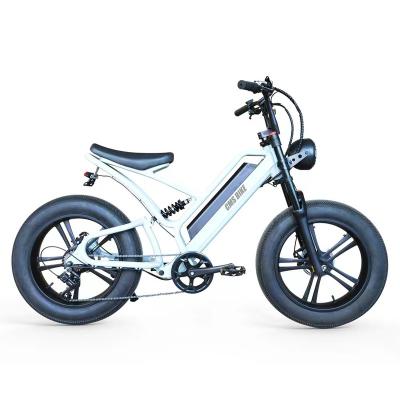 China Aluminum Alloy CMSTD-M8 20 Inch Fat Tire E-Bike 48V500W Electric Rear Drive City Bicycle Mountain Road Cycling. for sale