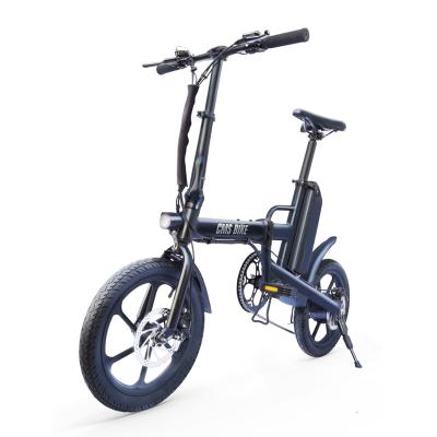 China Aluminum Alloy 16 Inch Moped Electric E-Bike Adult Folding Electric Bike 36V 250W 32KM/H Bicycle Europe for sale