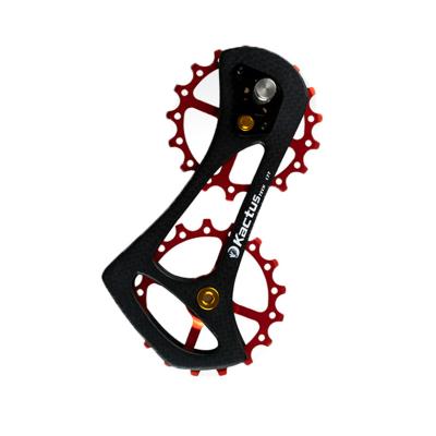 China Carbon Steel KACTUS 17TS Single Chain Tensioner Bike Gear Rear Derailleur 13-23T Chain Hanger Mount Dropout Pulley Jockey Wheel for sale