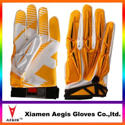 China Leather cheap yellow batting gloves, custom made batting gloves for sale