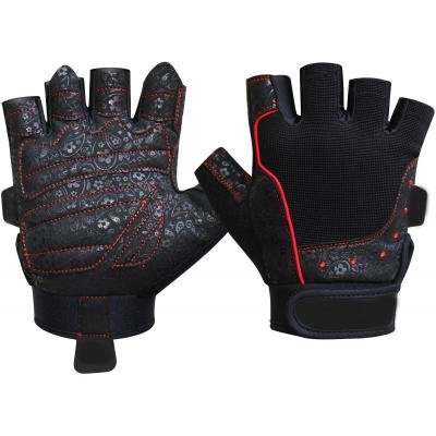 China OEM Anti-Slip Leather Weightlifting Gloves Ladies Gym Gloves for sale