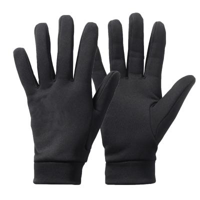 China New lightweight lightweight black polyester daily use gloves ski bike racing gloves for adult hand protection for sale