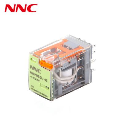 China NNC68BZL-2Z 4Z with LED and test button High quality safety 6.5A 5A miniature sealed general purpose relay for sale