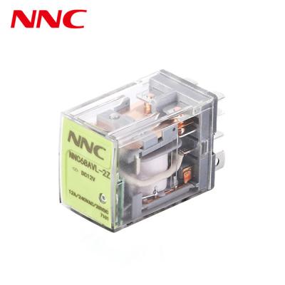 China general purpose relay NNCC68AVL, 2pole with led indicator with test button socket type relay LY4 for sale