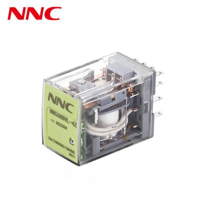 China Clion industrial control relay NNC68BVL, 2pole, 4pole with led indicator and test button intermediate relay MY4NJ for sale