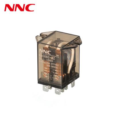 China Clion NNC Electromagnetic relay HHC68C 2Z dc 12v Power relay with flange type for sale