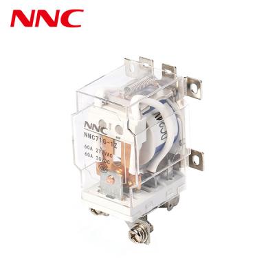 China Clion HHC Power Relay NNC71G-1Z (JQX-60F) 60A electromagnetic spdt relay dc12v 24v ac 220v for sale