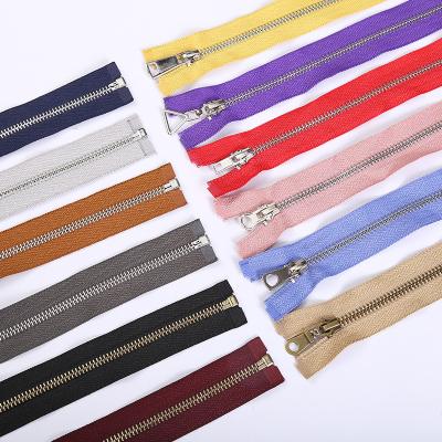 China Other Factory Direct Sales Open End Zipper Multicolor Metal For Handbag for sale