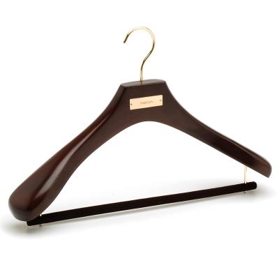 China Wardrobe China Made Suit Hanger Coat Hanger Premium Wooden Hanger for sale