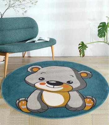 China Non-Slip Customized New Brand Kids Rugs Round Alpaca Rugs Kids Washable Rugs 3ft Diameter for sale