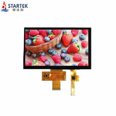 China Startek new items cutomized high brightness small size 7 inch tft lcd display screen display tft 155.08*86.92mm for sale