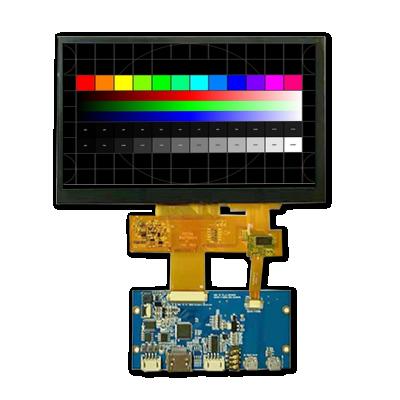 China 7.0 inch 800*480, HD MI interface, high brightness TFT LCD with 7.0 element touch capacitive pane for sale