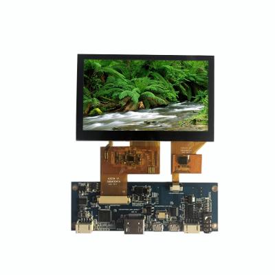 China 4.3 Inch 800*480 IPS LCD, HD MI Interface, High Brightness, TFT Capacitive Touch Screen 4.3 Wide Temperature Display for sale