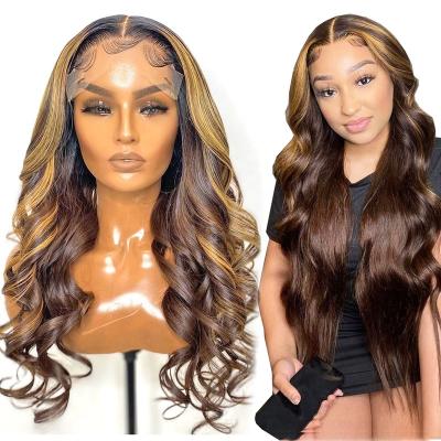 China 100% Cheap Body Wave Human Hair Lace Front Wigs Brazilian Transparent Loose Wave Human Hair Cuticle Aligned Virgin Hair Lace Front Wigs for sale